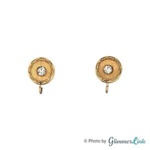 Vintage Genco Round 12KT Gold Filled Screw Back Earrings